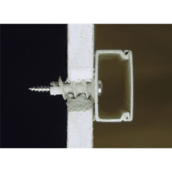 Zelfborende plug gemonteerd in gipsplaat dwarsdoorsnede