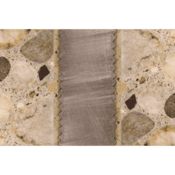 Chemisch anker doorsnede uitgehard