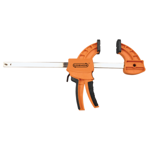 Schuifklem oranje en zilver