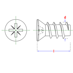 Euroschroef afmetingen
