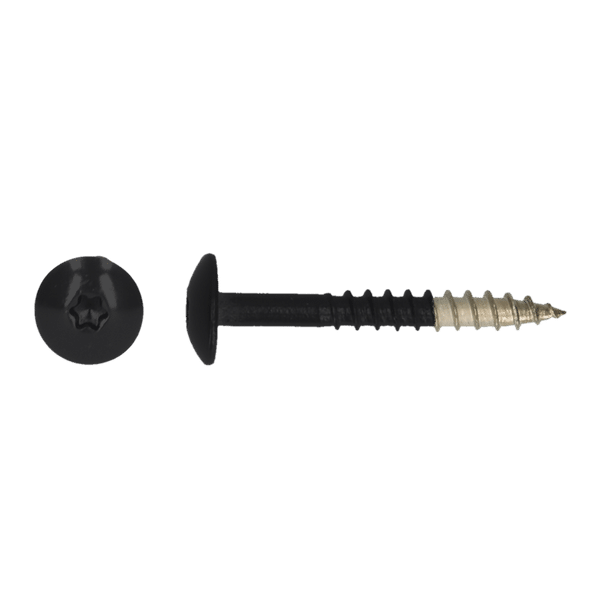 Schroeven voor Trespa 4,8x32 T20 RAL 9005 gitzwart RVS A4 100 stuks